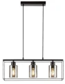 Lampa wisząca Chadwick czarny | przydymiony 3xE27 rabalux 72033 | 5996595720339 noxbox lampynox www.lampynox.pl