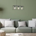 Lampa wisząca Chadwick czarny | przydymiony 3xE27 rabalux 72033 | 5996595720339 noxbox lampynox www.lampynox.pl