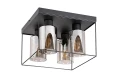 Lampa sufitowa Chadwick czarny | przydymiony 4xE27 rabalux 71034 | 5996595710347 noxbox lampynox www.lampynox.pl