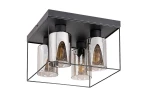 Chadwick czarny | przydymiony 4xE27 Lampa sufitowa