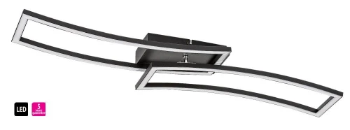 Lampa sufitowa Cirilla czarny LED 40W 3000K rabalux 71005 | 5996595710057 noxbox lampynox www.lampynox.pl