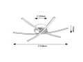 Lampa sufitowa Cyclone chrom LED 21W 4000K rabalux 4606 | 5998250346069 noxbox lampynox www.lampynox.pl