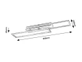 Lampa sufitowa Chadwick czarny | przydymiony 4xE27 rabalux 71034 | 5996595710347 noxbox lampynox www.lampynox.pl
