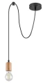 Lampa wisząca pojedyncza Dollien czarny mat | brąz E27 rabalux 72071 | 5996595720711 noxbox lampynox www.lampynox.pl