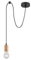 Lampa wisząca pojedyncza Dollien czarny mat | brąz E27 rabalux 72071 | 5996595720711 noxbox lampynox www.lampynox.pl