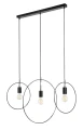 Lampa wisząca Dilara czarny mat 3xE27 rabalux 72019 | 5996595720193 noxbox lampynox www.lampynox.pl