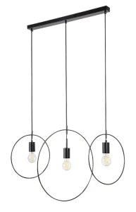 Dilara czarny mat 3xE27 Lampa wisząca