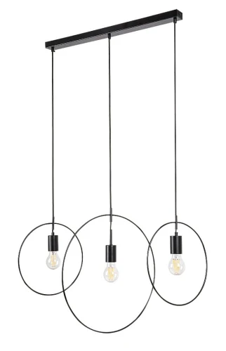 Lampa wisząca Dilara czarny mat 3xE27 rabalux 72019 | 5996595720193 noxbox lampynox www.lampynox.pl