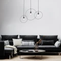 Lampa wisząca Dilara czarny mat 3xE27 rabalux 72019 | 5996595720193 noxbox lampynox www.lampynox.pl