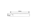 Lampa podszafkowa kuchenna Duddu czarny szer. 57cm. włącznik | gniazdo elektryczne LED 17W 4000K IP44 rabalux 78029 | 5996595780296 noxbox lampynox www.lampynox.pl