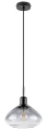 Lampa wisząca Dvora czarny mat | przydymiony Ø 22cm E27 rabalux 72021 | 5996595720216 noxbox lampynox www.lampynox.pl