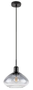 Dvora czarny mat | przydymiony Ø 22cm E27 Lampa wisząca