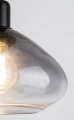 Lampa wisząca Dvora czarny mat | przydymiony Ø 22cm E27 rabalux 72021 | 5996595720216 noxbox lampynox www.lampynox.pl