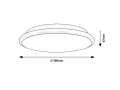 Plafon Engon czarny Ø 38cm LED 24W 3000K rabalux 71128 | 5996595711283 noxbox lampynox www.lampynox.pl