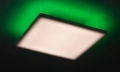 Plafon Faramir biały szer. 40cm. LED 24W RGB 3000-4000-6500K pilot rabalux 71002 | 5996595710026 noxbox lampynox www.lampynox.pl