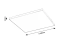 Plafon Faramir biały szer. 40cm. LED 24W RGB 3000-4000-6500K pilot rabalux 71002 | 5996595710026 noxbox lampynox www.lampynox.pl