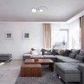 Lampa sufitowa Fulvia satyna chrom LED 50W 3000K rabalux 6890 | 5998250368900 noxbox lampynox www.lampynox.pl