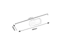 Kinkiet nad obraz Gaten czarny szer. 45cm. LED 8W 3000K rabalux 78001 | 5996595780012 noxbox lampynox www.lampynox.pl