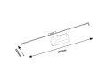 Kinkiet nad obraz Gaten czarny szer. 59cm. LED 12W 3000K rabalux 78002 | 5996595780029 noxbox lampynox www.lampynox.pl