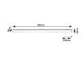 Lampa podszafkowa kuchenna Greg czarny szer. 88cm. włącznik LED 13W 4000K IP20 rabalux 78005 | 5996595780050 noxbox lampynox www.lampynox.pl