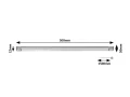 Lampa podszafkowa kuchenna Hanson czarny szer. 50cm. czujnik ruchu LED 8W 3000K IP20 rabalux 78026 | 5996595780265 noxbox lampynox www.lampynox.pl