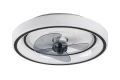 Lampa sufitowa z wentylatorem Horacio czarny | biały wentylator Ø 47cm LED dim. 67W 3000-6000K pilot rabalux 71009 | 5996595710095 noxbox lampynox www.lampynox.pl