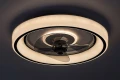Lampa sufitowa z wentylatorem Horacio czarny | biały wentylator Ø 47cm LED dim. 67W 3000-6000K pilot rabalux 71009 | 5996595710095 noxbox lampynox www.lampynox.pl
