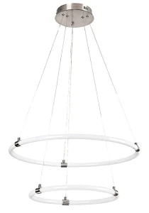 Irelia chrom satyna Ø 60cm LED 55W 3000-4000-6000K pilot Lampa wisząca