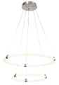 Lampa wisząca Irelia chrom satyna Ø 60cm LED 55W 3000-4000-6000K pilot rabalux 72009 | 5996595720094 noxbox lampynox www.lampynox.pl
