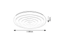 Plafon Katina biały Ø 38cm LED Starlight 24W 4000K rabalux 71017 | 5996595710170 noxbox lampynox www.lampynox.pl