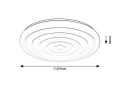 Plafon Katina biały Ø 48cm LED dim. Starlight 36W 3000-6500K pilot rabalux 71018 | 5996595710187 noxbox lampynox www.lampynox.pl
