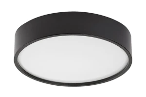 Larcia czarny Ø 28cm LED 18W 4000K IP44 Łazienkowa lampa sufitowa