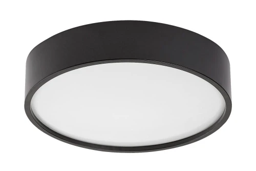 Plafon łazienkowy z czujnikiem ruchu i zmierzchu Larcia czarny Ø 28cm czujnik PIR LED 19W 4000K IP44 rabalux 75011 | 5996595750114 noxbox lampynox www.lampynox.pl