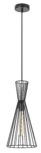 Leandros czarny mat E27 Lampa wisząca