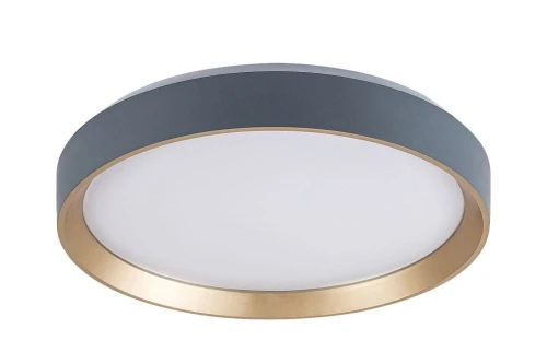 Lampa sufitowa Liatris szary | złoty Ø 38cm LED 25W 3000K rabalux 71121 | 5996595711214 noxbox lampynox www.lampynox.pl