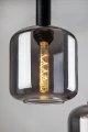 Lampa wisząca Lissandra czarny mat | przydymiony 3xE27 rabalux 72103 | 5996595721039 noxbox lampynox www.lampynox.pl