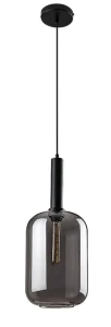 Lissandra czarny mat | przydymiony E27 Lampa wisząca