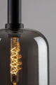 Lampa wisząca Lissandra czarny mat | przydymiony E27 rabalux 72101 | 5996595721015 noxbox lampynox www.lampynox.pl