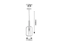 Lampa wisząca Lissandra czarny mat | przydymiony E27 rabalux 72101 | 5996595721015 noxbox lampynox www.lampynox.pl