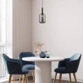 Lampa wisząca Lissandra czarny mat | przydymiony E27 rabalux 72101 | 5996595721015 noxbox lampynox www.lampynox.pl