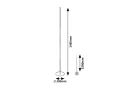 Lampa podłogowa stojąca Luigi czarny LED dim. 18W 3000K rabalux 74005 | 5996595740054 noxbox lampynox www.lampynox.pl