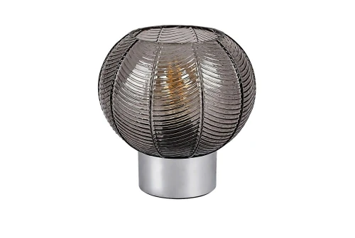 Lampka stołowa Monet chrom | przydymiony E27 rabalux 74017 | 5996595740177 noxbox lampynox www.lampynox.pl