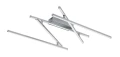 Lampa sufitowa Negan srebrny LED 40W 4000K rabalux 71020 | 5996595710200 noxbox lampynox www.lampynox.pl