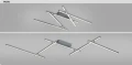 Lampa sufitowa Negan srebrny LED 40W 4000K rabalux 71020 | 5996595710200 noxbox lampynox www.lampynox.pl