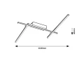 Lampa sufitowa Negan srebrny LED 24W 4000K rabalux 71019 | 5996595710194 noxbox lampynox www.lampynox.pl