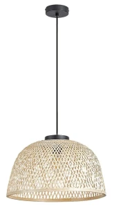 Rattan czarny | brąz Ø 40cm E27 Lampa wisząca rattanowa ( 2 szt. dostępne od ręki. Wysyłka 24 h. )