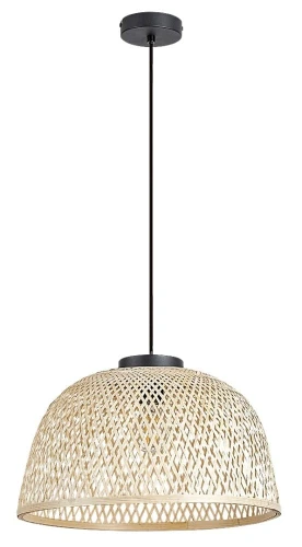 Lampa wisząca rattanowa Rattan czarny | brąz Ø 40cm E27 rabalux 72025 | 5996595720254 noxbox lampynox www.lampynox.pl