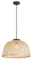 Lampa wisząca rattanowa Rattan czarny | brąz Ø 40cm E27 rabalux 72025 | 5996595720254 noxbox lampynox www.lampynox.pl