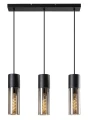 Lampa wisząca Ronno czarny | przydymiony 3xE27 rabalux 72053 | 5996595720537 noxbox lampynox www.lampynox.pl