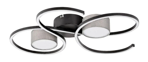 Lampa sufitowa Shiena czarny mat | popiel LED 38W 4000K rabalux 71116 | 5996595711160 noxbox lampynox www.lampynox.pl